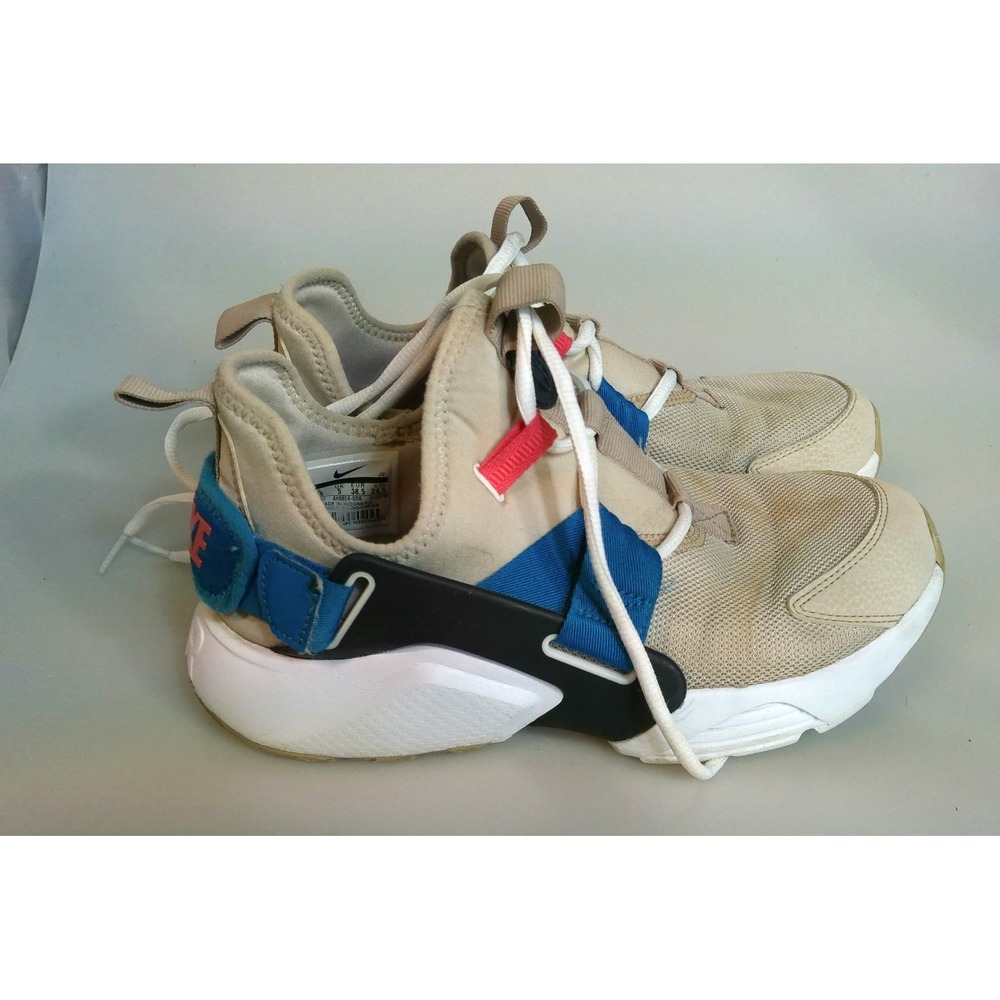 Nike Air Huarache Drift AH6804-006 Beige Blue Men's Size 7.5 Sneakers